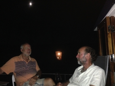 Dave and Stu in the moonlight